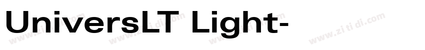 UniversLT Light字体转换